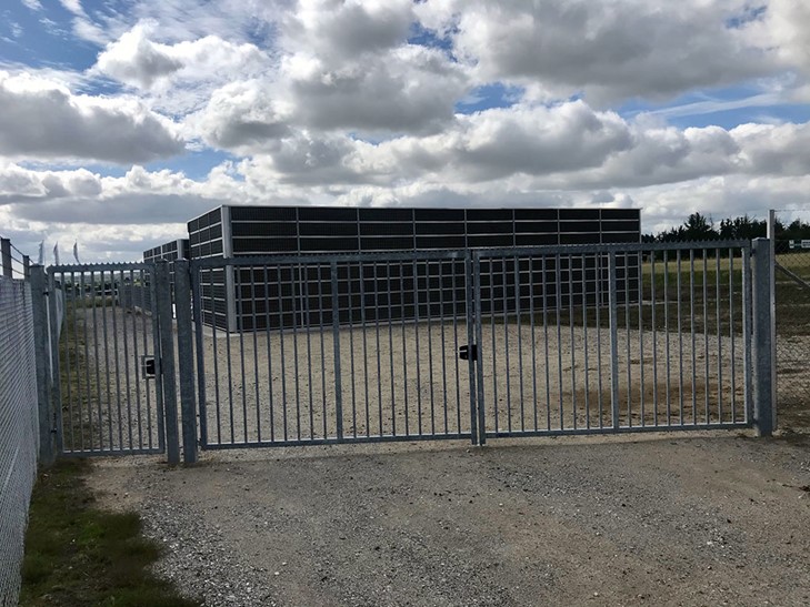 Port med låge - låge til indkørsel uden port automatik