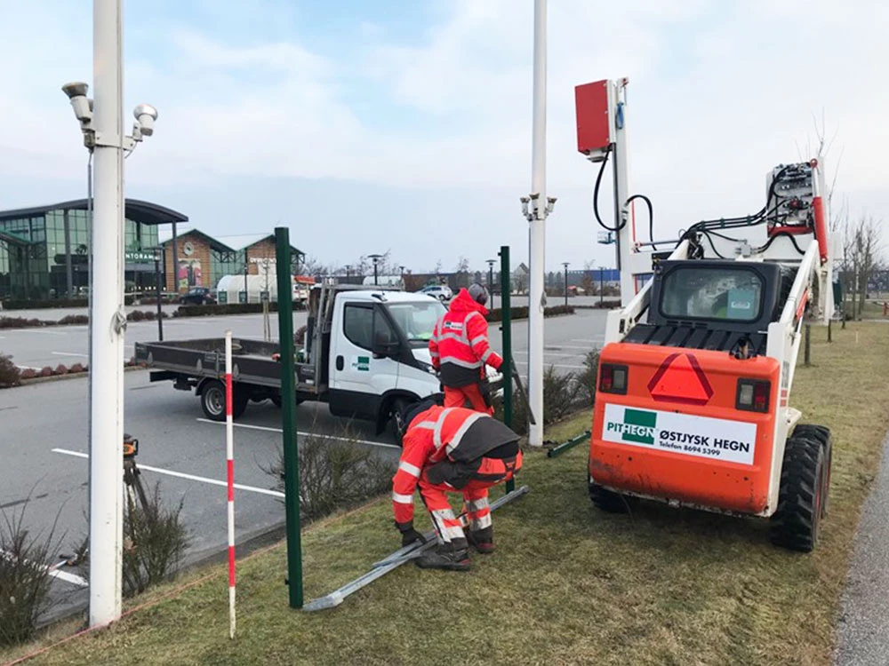 Opsætning af hegn. Vi får dig helt i mål