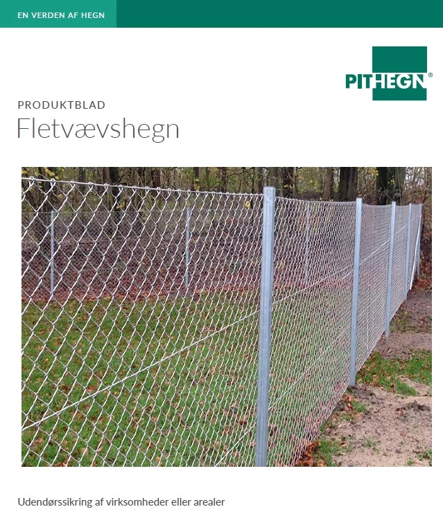 Fletvæv - PIT Hegn produktblad