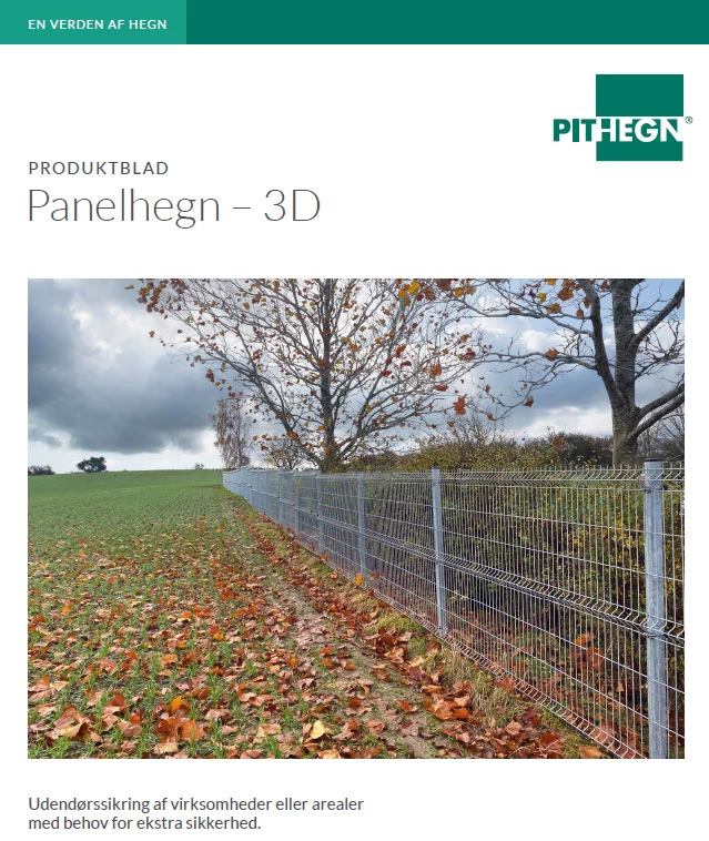 Panelhegn 3D - PIT Hegn produktblad