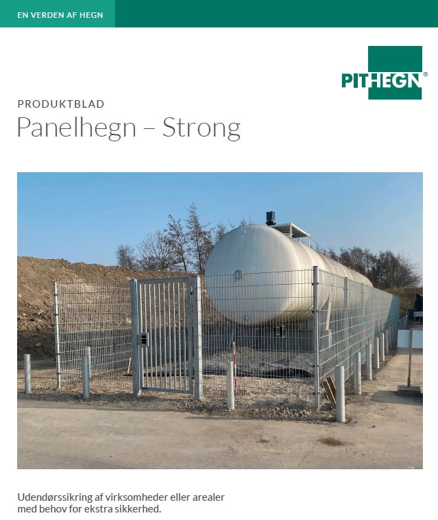 Panelhegn stronggitter - PIT Hegn produktblad