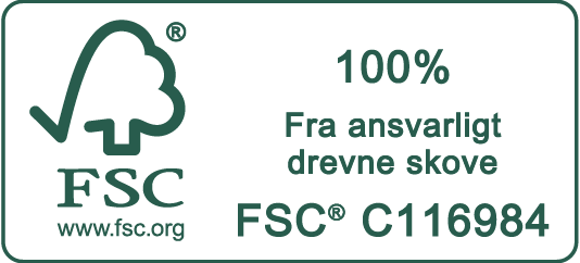Grisehegn - pæle og stolper med FSC mærkning
