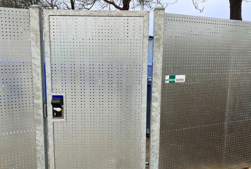 Affaldsskjuler med sikker adgangskontrol!