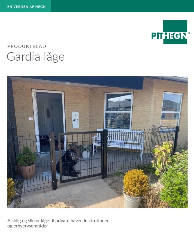 Gardia låge - produktblad fra PIT HEGN