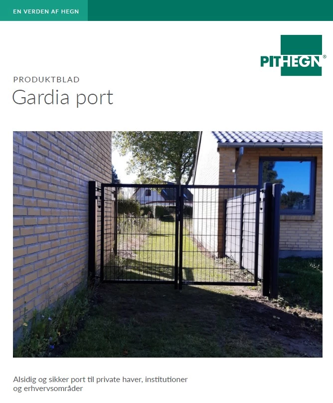 Gardia port - produktblad fra PIT HEGN
